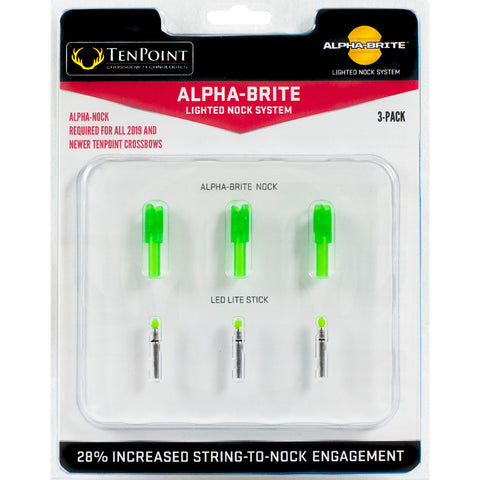 Image of Tenpoint Alpha Brite Lighted Nock System 3 Pk.