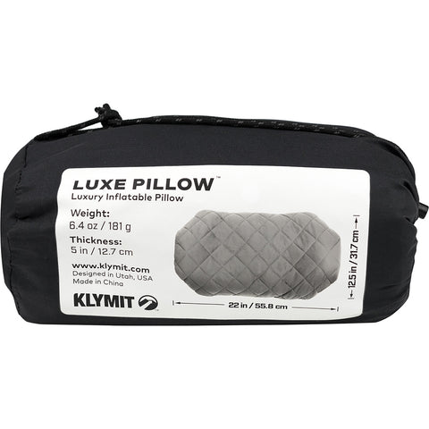 Image of Klymit Luxe Pillow Grey