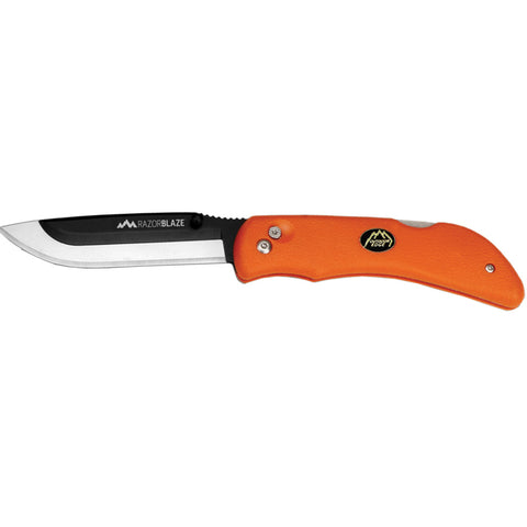 Image of Outdoor Edge Razor Blaze Knife Orange 6 Blades Clamshell