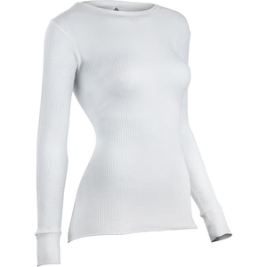 Indera Womens Traditional Long Sleeve Thermal Top White X-large