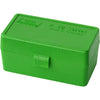 Mtm Case-gard Rifle Ammo Box 22 Hornet Green 50 Rd.