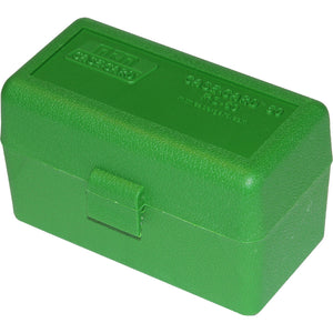 Mtm Case-gard Rifle Ammo Box Rs-50 Green 50 Rd.