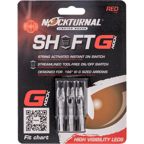 Image of Nockturnal Lighted Nocks Red G 3 Pk.