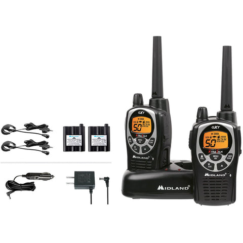 Image of Midland Gxt1000vp4 Two-way Grms Radio 2 Pk.