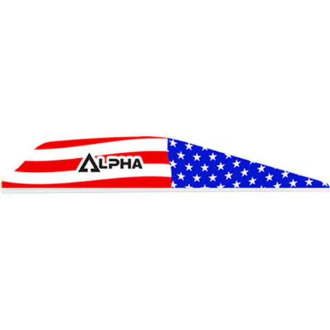 Image of Bohning Alpha Vanes American Flag 100 Pk.