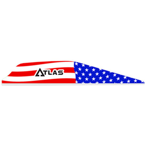 Image of Bohning Atlas Vanes American Flag 100 Pk.