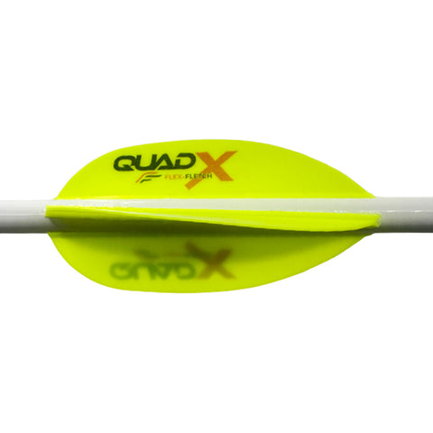 Image of Flex Fletch Quad X Vanes Flo Yellow 50 Pk.