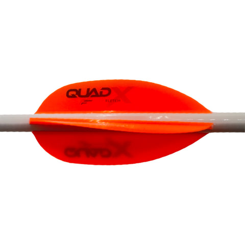 Image of Flex Fletch Quad X Vanes Blaze Orange 50 Pk.