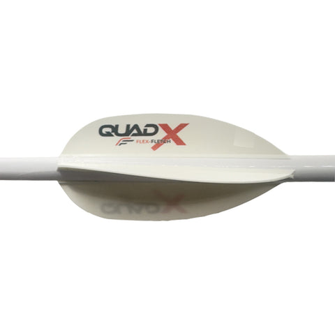 Image of Flex Fletch Quad X Vanes White 50 Pk.