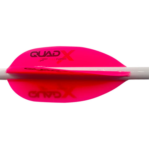 Image of Flex Fletch Quad X Vanes Flo Red 50 Pk.