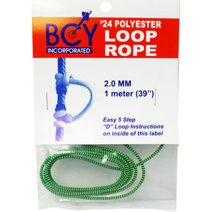 Bcy 24 D-loop Material Flo Green/black 1m