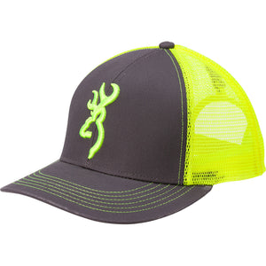 Browning Flashback Hat Charcoal/neon Green