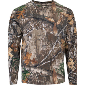 Habit Bear Cave Camo Tee Long Sleeve Realtree Edge Large