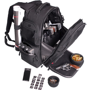 Gps Executive Backpack With Cradle Black 5 Handgun