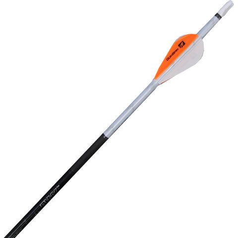 Image of Nap Quikfletch Twister Fletch Rap White And Orange 2 In.