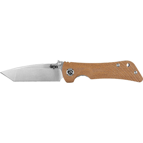 Image of Southern Grind Spider Monkey Folding Knife 3.25 In. Tanto Stain W/ Micarta Handle