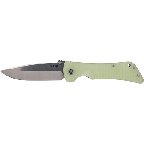 Image of Southern Grind Bad Monkey Folding Knife 4 In.  Drop Point Satin W/jade Ghost Green Handle