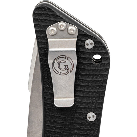 Image of Southern Grind Bad Monkey Folding Knife 4 In.  Drop Point Satin W/black G10 Handle