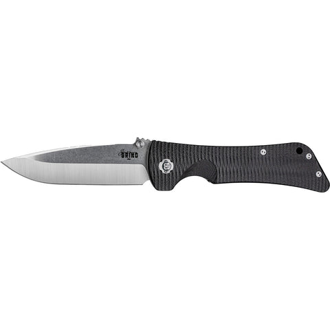 Image of Southern Grind Bad Monkey Folding Knife 4 In.  Drop Point Satin W/black G10 Handle