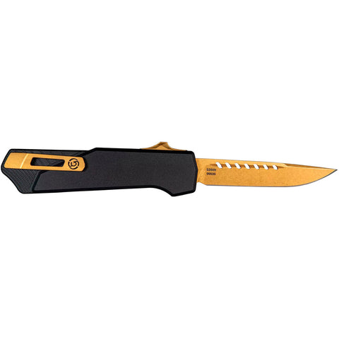 Image of Southern Grind Arachnid Otf Knife 3.2 In  Drop Point Bronze W/black