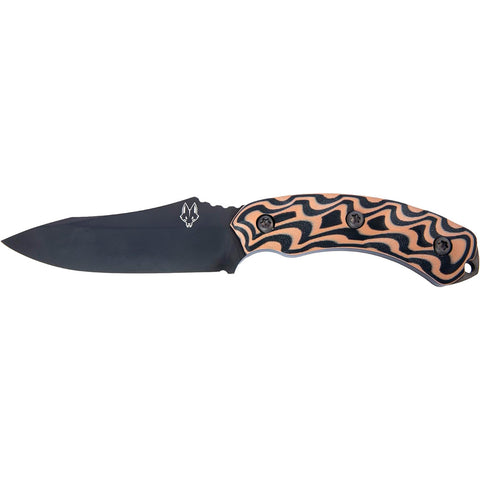 Image of Southern Grind Jackal Fixed Blade Knife 4.75 In. Black Blade W/ Black/tan Handle