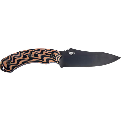 Image of Southern Grind Jackal Fixed Blade Knife 4.75 In. Black Blade W/ Black/tan Handle