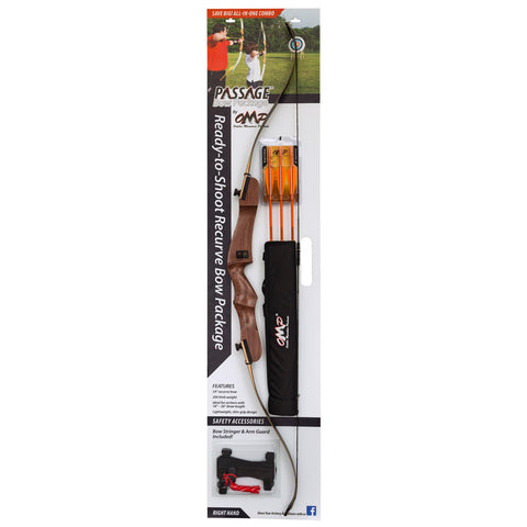 Image of October Mountain Passage Recurve Bow Package 54 In. 20 Lbs. Rh