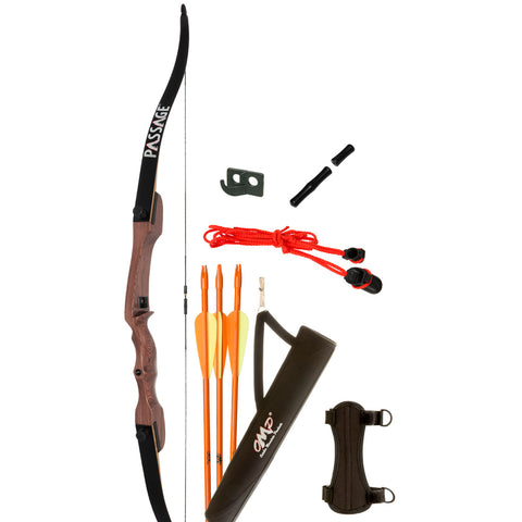 Image of October Mountain Passage Recurve Bow Package 54 In. 20 Lbs. Lh