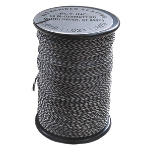 Bcy 62 Braided Center Serving Black/white .021 75 Yds.