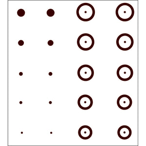 Gunstar Chubbie Target Reticle Set Black