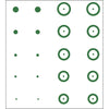 Gunstar Chubbie Target Reticle Set Green