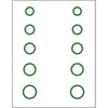 Gunstar Mini Circles Target Reticle Set Green