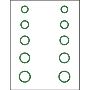 Gunstar Mini Circles Target Reticle Set Green