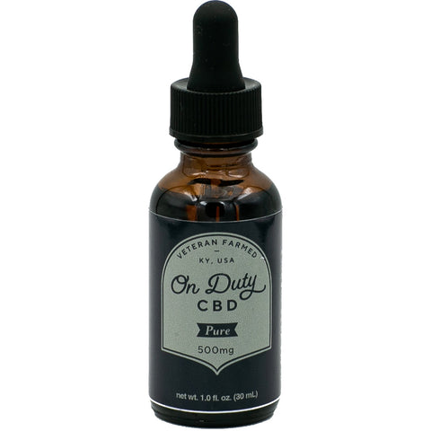 Image of On Duty Cbd Oil Drops Pure Full Spectrum 500 Mg 30 Ml