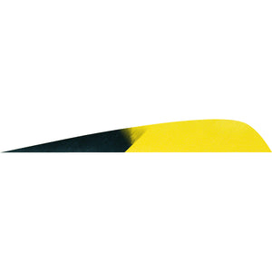 Gateway Parabolic Feathers Kuru Flo Yellow 4 In. Rw 50 Pk.