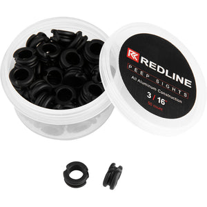 Redline Peep Sight 3/16" 50ct Black