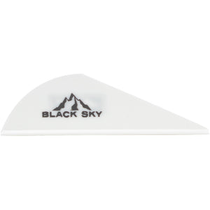 Bohning Black Sky Vane 2 In. White 100 Pk.