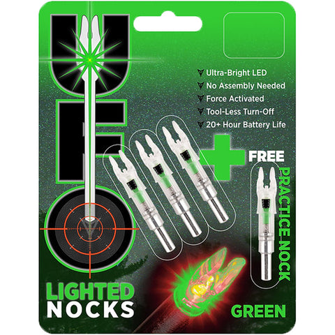 Image of 30-06 Ufo Lighted Nock   Green .166 3+1 Bp