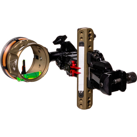 Image of Axcel Landslyde Picatinny Slider Sight Tac. Bh Avx-41 Ranger Dbl Pin .019 Gr./red Fiber