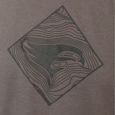 Image of Elevation Topo Tee Grey Large