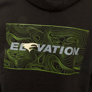 Elevation Topo Hoody Black Large