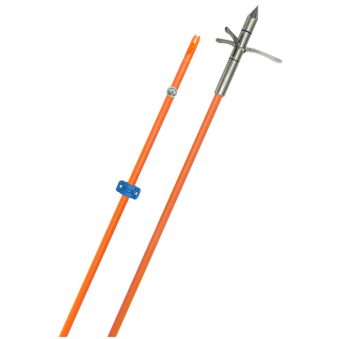 Image of Fin Finder Raider Pro Bowfishing Arrow Orange With Kraken 3 Barb Point