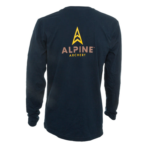 Image of Alpine Long Sleeve Tee Navy Medium