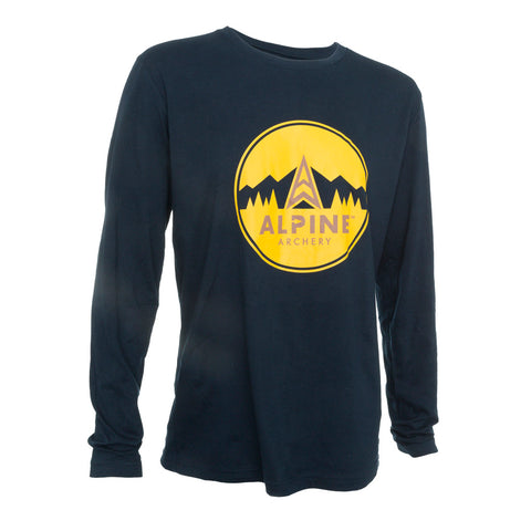 Image of Alpine Long Sleeve Tee Navy Medium