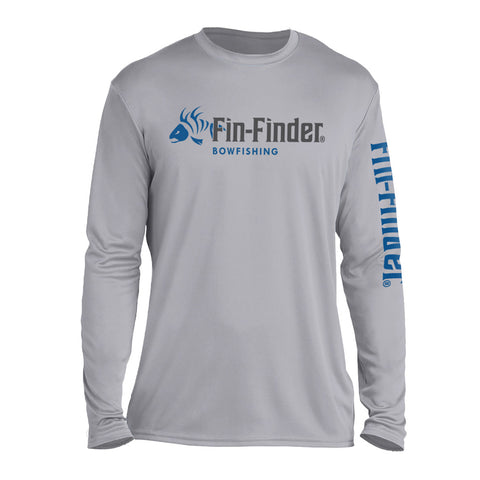 Image of Fin Finder Skulls Performance Longsleeve Grey Medium