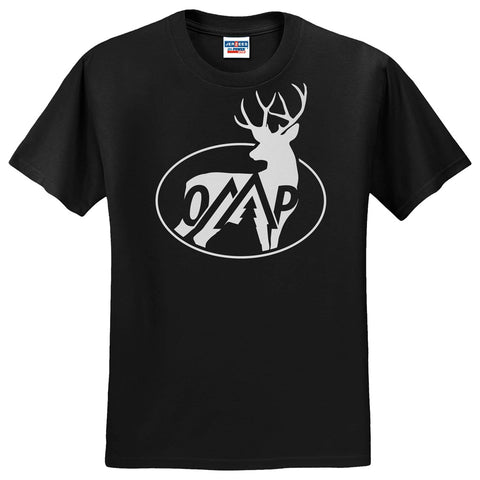 Image of October Mountain Bucks Tee Black Medium