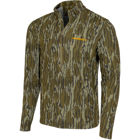 Image of Muddy Trx Lightweight Quarter Zip Mossy Oak Bottomland Medium