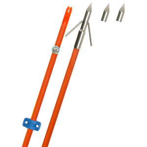 Fin Finder Raider Pro Bowfishing Arrow Orange With Riptide Point