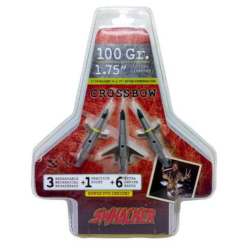 Image of Swhacker Crossbow Broadheads 100 Gr. 1.75 In. 3 Pk.