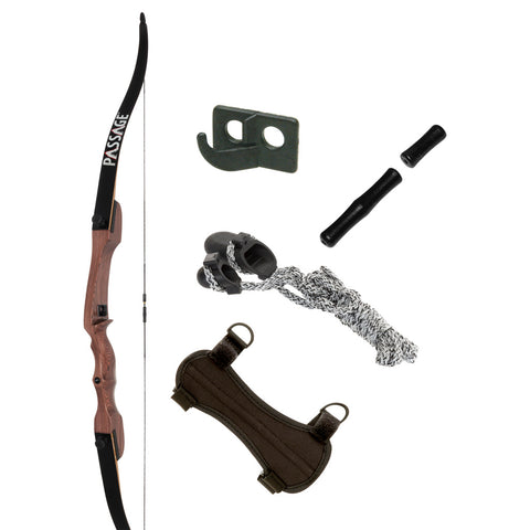 Image of October Mountain Passage Recurve Bow Package 54 In. 20 Lbs. Rh No Arrows Or Quiver